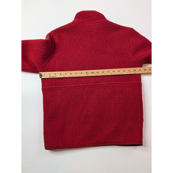 PATAGONIA Women's RetroPile Marsupial Fleece Pullover, Molten Lava, Size S - Picture 11 of 13